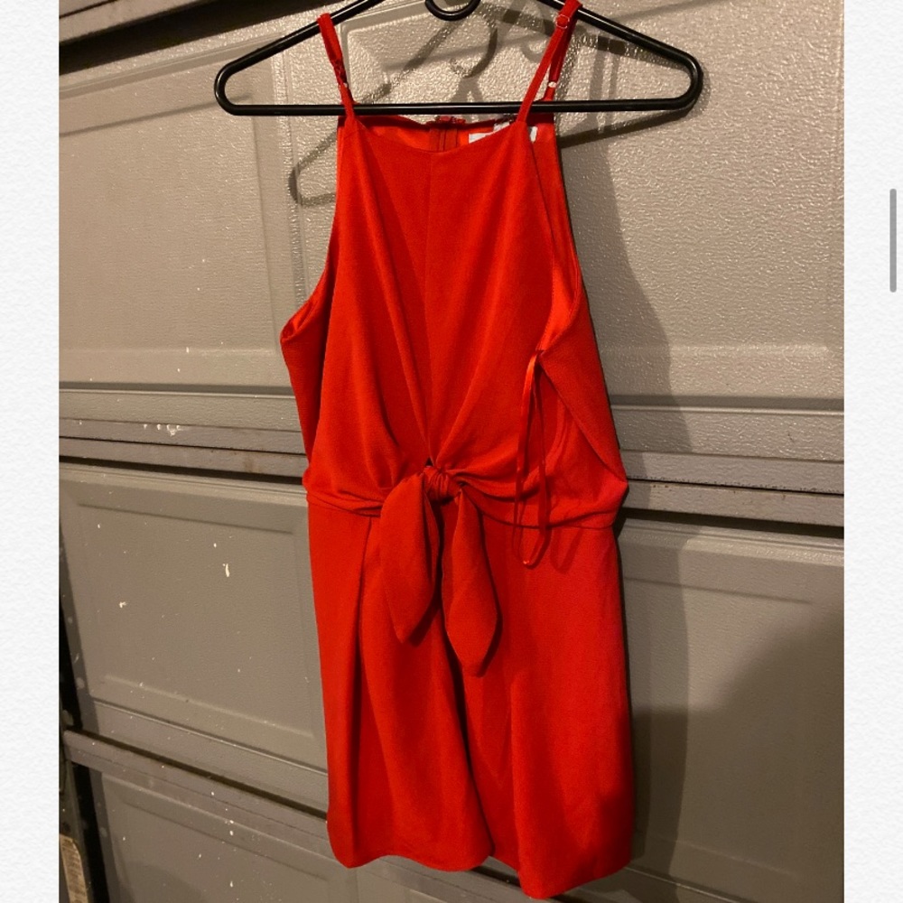Red Bow Romper